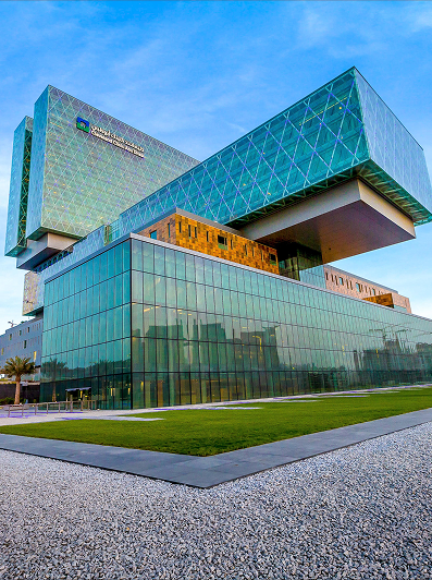 Exterior of Cleveland Clinic hospital in Abu Dhabi